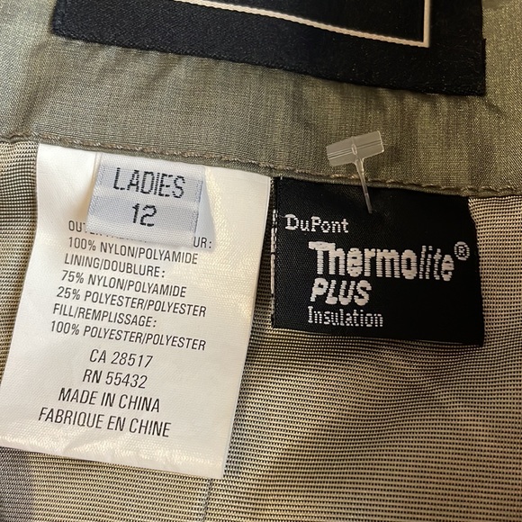 SALE! SALE! SALE!!! FERA Outerwear olive green Thermolite Plus winter/ski jacket - Picture 4 of 10